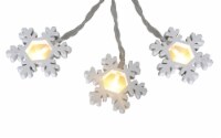 Holiday Home 8 ct White Snowflake Christmas Lights Perspective: Main