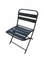 HD Designs Outdoors Patio Furniture Metal Folding Chair - Black Perspective: Main