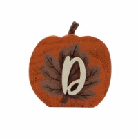 Holiday Home Monogram D Wooden Pumpkin Thanksgiving Fall Décor Perspective: Main