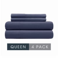 HD Designs 300 Thread Count Sheet Set Queen - 4 Pack Dark Blue Perspective: Main