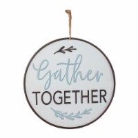 Holiday Home Gather Together Metal Fall Wall Hanging Decor Perspective: Main