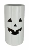 Holiday Home White Slim Pumpkin Cylinder Halloween Décor