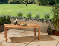 HD Designs Outdoors Everly Solid Teak Wood Dining Table Perspective: Main