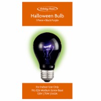 Holiday Home® 75W Black Purple Halloween Light Bulb Perspective: Main