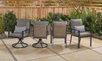 HD Designs Outdoors Stationary Dining Chair & Swivel Chair Matteo Dining Set Perspective: Main