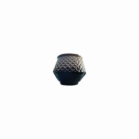 HD Designs Outdoors Indoor Diamond Texture Ceramic Small Pot - Black Ombre