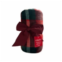Holiday Home® Microplush Throw - Gathering Plaid Perspective: Main