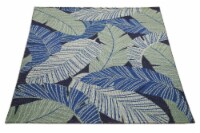 HD Designs Outdoors Banana Leaves Rug - Patriot Blue Perspective: Main