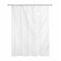 Splash Home Fabric Shower Curtain - White Perspective: Main