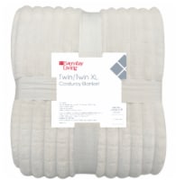 Everyday Living® Corduroy Blanket - White Perspective: Main