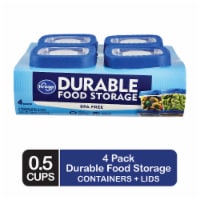 Kroger® BPA-Free Durable Plastic Food Storage Container With Lid - 4 pack
