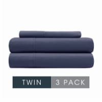 HD Designs 300 Thread Count Sheet Set Twin - 3 Pack Dark Blue Perspective: Main