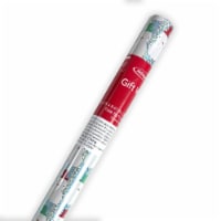 Holiday Home 40" Christmas Snowmen Gift Wrap Perspective: Main