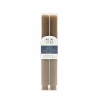 SDS for HD Designs Restful Fig Tight Rib Taper Candles - Taupe Perspective: Main