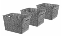 Everyday Living Resin Form Totes - Gray Perspective: Main