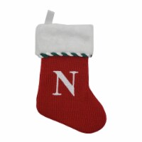 Holiday Home Mini Stocking Red Knit N Christmas Décor