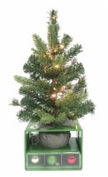 Holiday Home Mini Christmas Christmas Tree with Ornaments and Lights - Red / Green / Gold