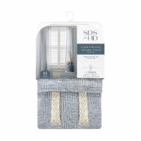 SDS for HD Designs Onanda Diamond Weave Textured Sheer Jute Tab Curtain - Bering Sea Perspective: Main