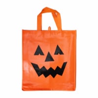 Holiday Home Orange Jack O Lantern Halloween Trick or Treat Bag
