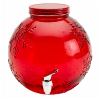 Holiday Home Holiday Snowflake Embossed Drink Dispenser Perspective: Main
