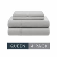 Modavari 500 Thread Count Egyptian Cotton Queen Sheet Set - Gray Perspective: Main