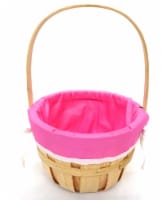 Holiday Home® Easter Bushel Basket With Pink Liner Perspective: Main