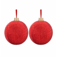 Holiday Home Tinsel Jumbo Ornaments - Red Perspective: Main