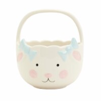 Holiday Home Ceramic Handled Lamb Candy Basket Perspective: Main