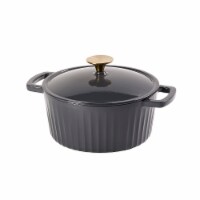 Dash of That Essentials 3 qt Fluted Dutch Oven - Black