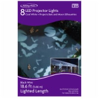 Holiday Home® 8 ct LED Cool White Ghost and Bat Halloween Projector Lights Perspective: Main