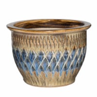 HD Designs Outdoors Etched Planter - Blue Perspective: Main