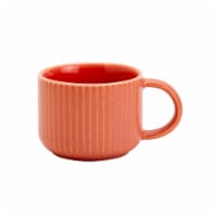 Sewing Down South for HD Designs Ribbed Ceramic Espresso Cup - Terracotta Perspective: Main