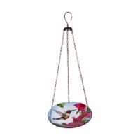 HD Designs Outdoors Hanging Hummingbird Glass Birdbath