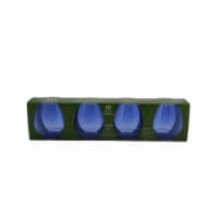 HD Designs Outdoors Summer Sodalite Blue Stemless Wine Cups