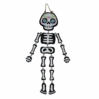 Holiday Home 16" Dia de Los Muertos Hanging Skeleton Sign - Day of the Dead
