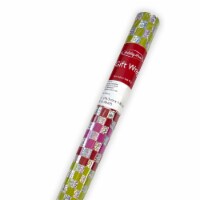 Holiday Home 30" Checkers Christmas Gift Wrap Perspective: Main