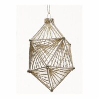 Holiday Home Diamond Gold Christmas Ornament Holiday Décor Perspective: Main