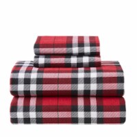 HD Cozy Soft Cotton Flannel Sheet Set Twin - 3 pack Ferndale Plaid Perspective: Main