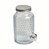 Dash of That Clear Glass Textured Beverage Dispenser Perspective: Main