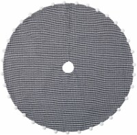 Holiday Home Striped Christmas Christmas Tree Skirt - Black/White Perspective: Main