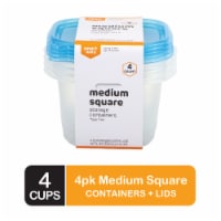 Smart Way™ BPA-Free Plastic Medium Square Food Storage Container