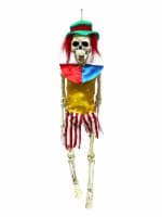 Holiday Home 16" Hanging Clown Skeleton Halloween Decor Perspective: Main