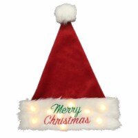 Holiday Home Lighted Santa Hat Christmas Decoration Perspective: Main