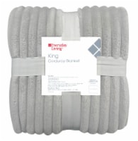 Everyday Living® Corduroy Blanket - Grey Perspective: Main