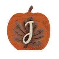 Holiday Home Monogram J Pumpkin Thanksgiving Fall Décor Perspective: Main