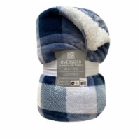 HD Designs Oversized Throw - Blue Plaid Perspective: Main