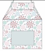 Holiday Home Christmas House Treat Box - Set of 3