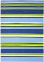 HD Designs Outdoors Poly Pro Island Breeze Stripe Area Rug - Sharp Green Perspective: Main