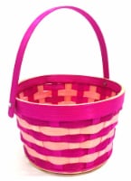 Holiday Home Easter Basket Two Tone Bamboo - Pink Perspective: Main