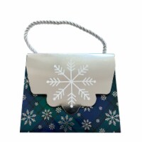 Candy Purse Yuletide Snow Plaid Christmas Gift Card Holder Perspective: Main